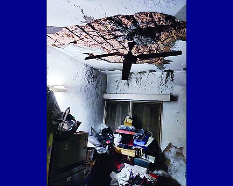Ceiling collapse in Noida’s Ram Vihar society sparks safety concerns