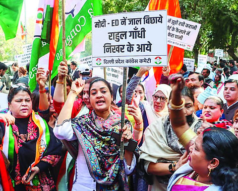 Congress protests against Govt’s misuse of probe agencies