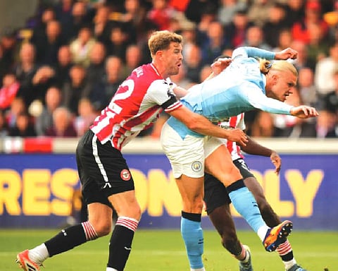 Haaland scores, Rodri injured in Man City win
