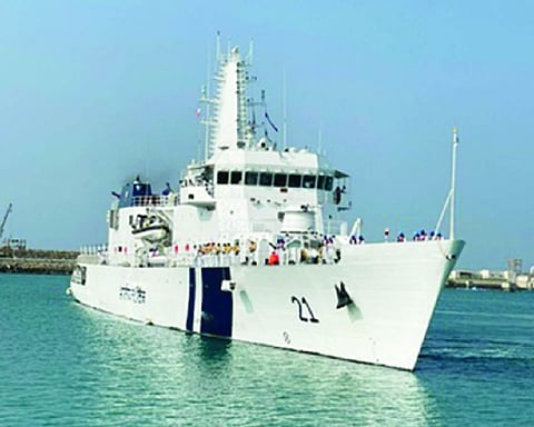 ICG Sarthak enters in Iran’s Chabahar port