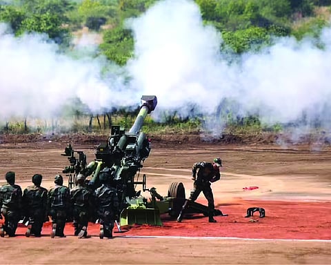 India showcases combat readiness