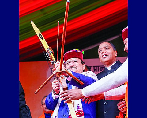 Nadda targets Himachal Congress Govt over funds
