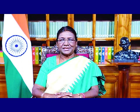 Naxalites quitting path of violence: President Murmu