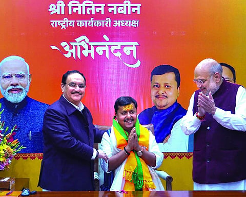 Nitin Nabin takes charge as BJP national working president