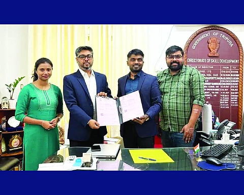 Tripura Govt signs two skill development MoUs with IIT Delhi, Tata IIS