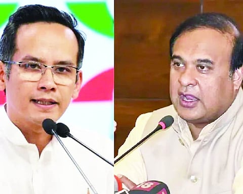 War of words between Himanta and Gaurav Gogoi continues