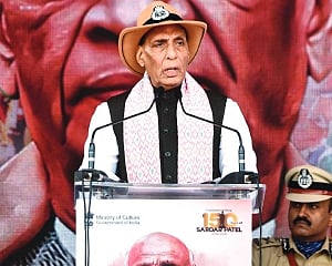 Action against terrorist not stopped by any mediation: Rajnath Singh
