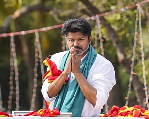Actor-politician Vijay vows support to farmers, alleges "gain" for DMK regime in Parandur project