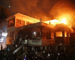 Bangladesh protesters vandalise houses of Awami League leaders after setting fire to Hasina's family house