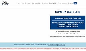 COMEDK Result 2025 OUT: Download Rank Card, Toppers List at comedk.org