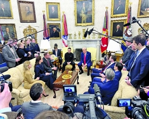 EU backs Ukraine after Trump debacle