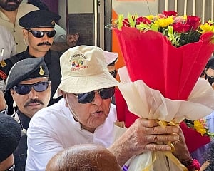 Hope prayers for peace, progress will be answered: Farooq Abdullah after Vaishno Devi shrine visit