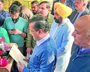 Kejriwal accuses CM Saini of conspiracy to poison Yamuna