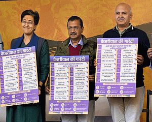 Kejriwal announces 15 guarantees in AAP manifesto for Delhi polls