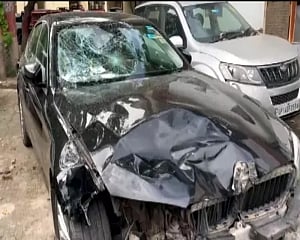 Noida: BMW car crashes into scooter, kills girl, injures 2 more