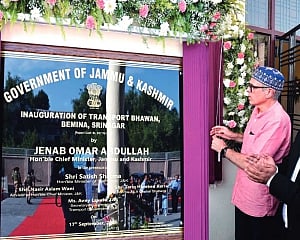 Omar inaugurates new Transport Bhawan in Srinagar