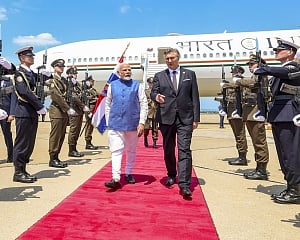 PM Modi arrives in Croatia on the last leg of three-nation tour
