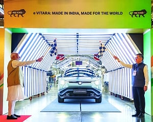 PM Modi flags off Made In India e-Vitara
