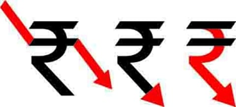 Rupee falls off the tariff cliff