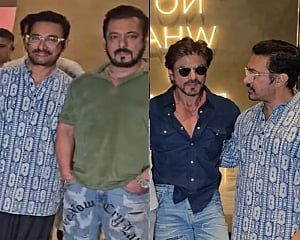 Shah Rukh Khan, Salman Khan turn up for screening of Aamir Khan's son Junaid's movie 'Loveyapa'