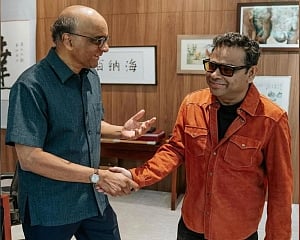 Singapore President praises A R Rahman for working with local musicians