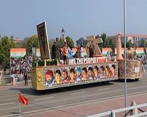 Social Justice Ministry's tableau celebrates the Constitution at Republic Day parade