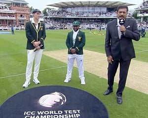 South Africa wins toss and bowling first against Australia in WTC final