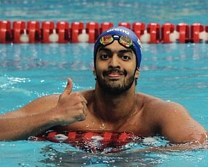 Srihari dazzles in 200m freestyle, 50m backstroke, wins 2 silver