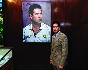 Tendulkar’s portrait unveiled in MCC Museum