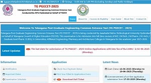 TS PGECET 2025 Hall Ticket Released: Direct Link, Exam Pattern And Download Steps