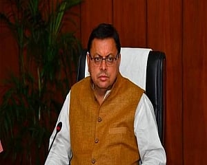 Uttarakhand CM Dhami campaigns for BJP in Delhi, accuses AAP of corruption