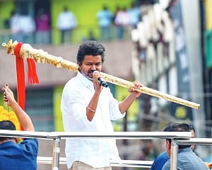 Vote for DMK is vote for BJP, claims TVK chief Vijay at Namakkal rally