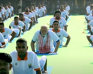 World going through tensions, Yoga gives direction of peace: PM Modi