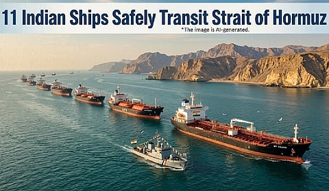 11 Indian ships safely transit Strait of Hormuz