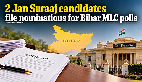 2 Jan Suraaj candidates file nominations for Bihar MLC polls