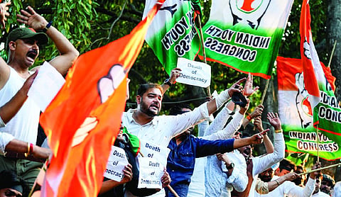 3 more Congress workers held in AI summit protest case