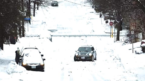 8,000 flights cancelled as major winter storm bears down across much of US