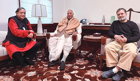 All is good, says Tharoor after meeting Kharge, Rahul