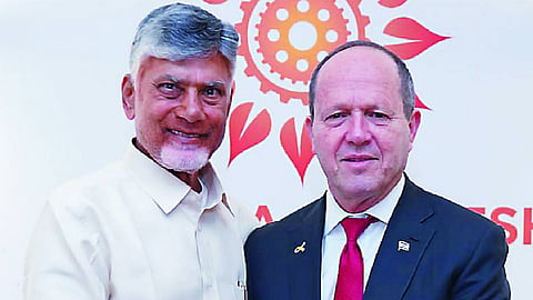 Andhra Pradesh CM proposes Israeli industrial park in state at WEF