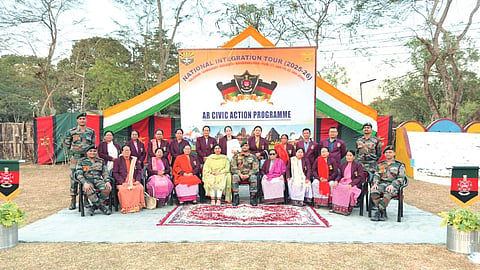Assam Rifles flags off national integration tour from Silchar