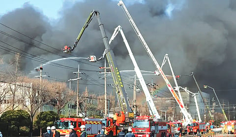At least 10 people killed in South Korean factory fire