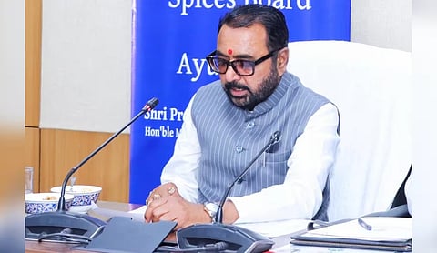 File photo: Union Minister for Ayush, Prataprao Ganpatrao Jadhav,(PTI Photo)