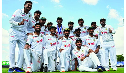 Bangladesh claims first win in Australia with 9-wicket victory in 1st Test