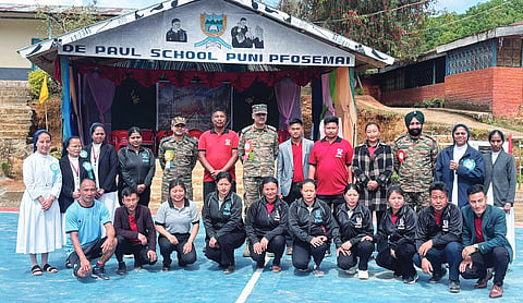 Basketball Court inaugurated at De Paul School in Manipur