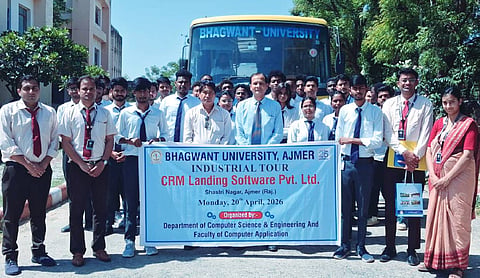 Bhagwant University’s computer department organise industrial tour