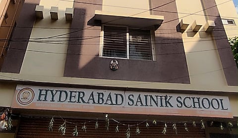 Sainik school in Maruthi nagar, Champapet. Image: The Pioneer digital team.