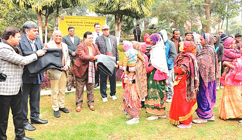 Blankets distributed at IP University to needy