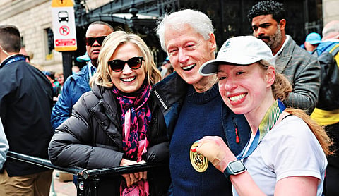 Chelsea Clinton completes Boston Marathon
