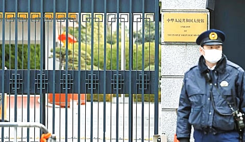 China protests alleged break-in at its embassy in Tokyo