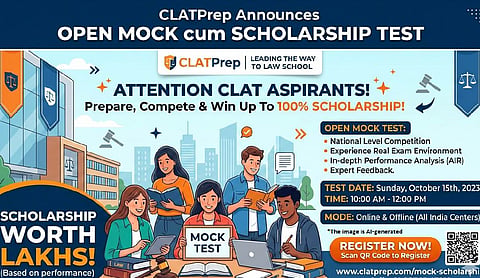 CLATPrep announces open mock cum scholarship test